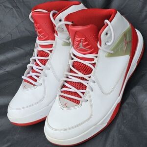 Nike Mens Air Jordan Flight 705796-102 White/Red Basketball Shoes Size 11